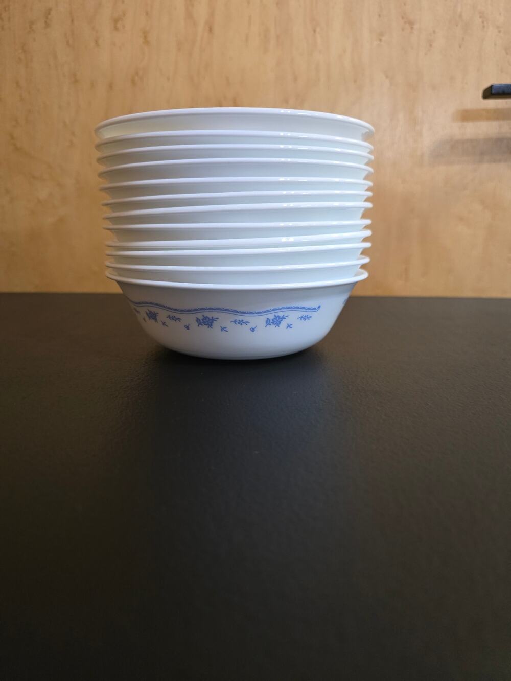 Corelle Corning Morning Blue Cereal Bowls (Set of 12)
